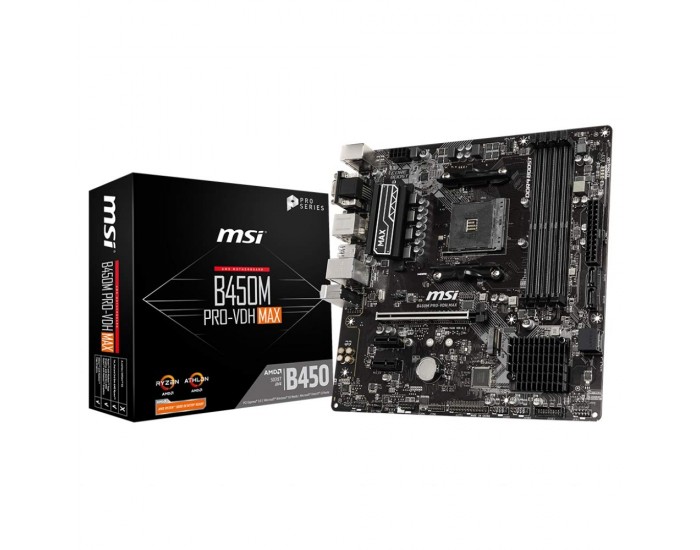 MSI MOTHERBOARD B450M PRO VDH MAX (FOR AMD)